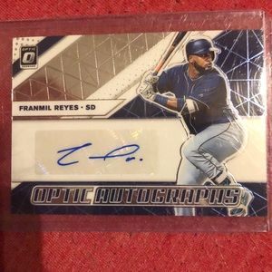Autographed baseball card